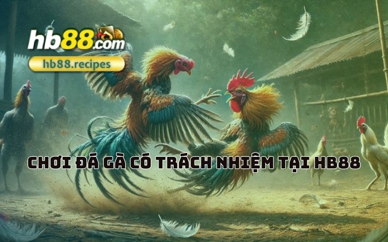 Thể hiện đam mê đá gà một cách có trách nhiệm với sự hướng dẫn từ HB88