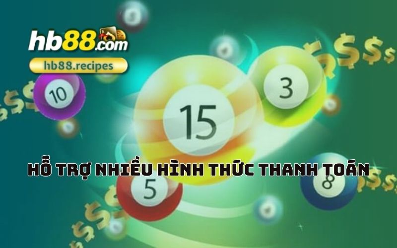 Nạp rút tiện lợi với nhiều phương thức thanh toán cho anh em lựa chọn